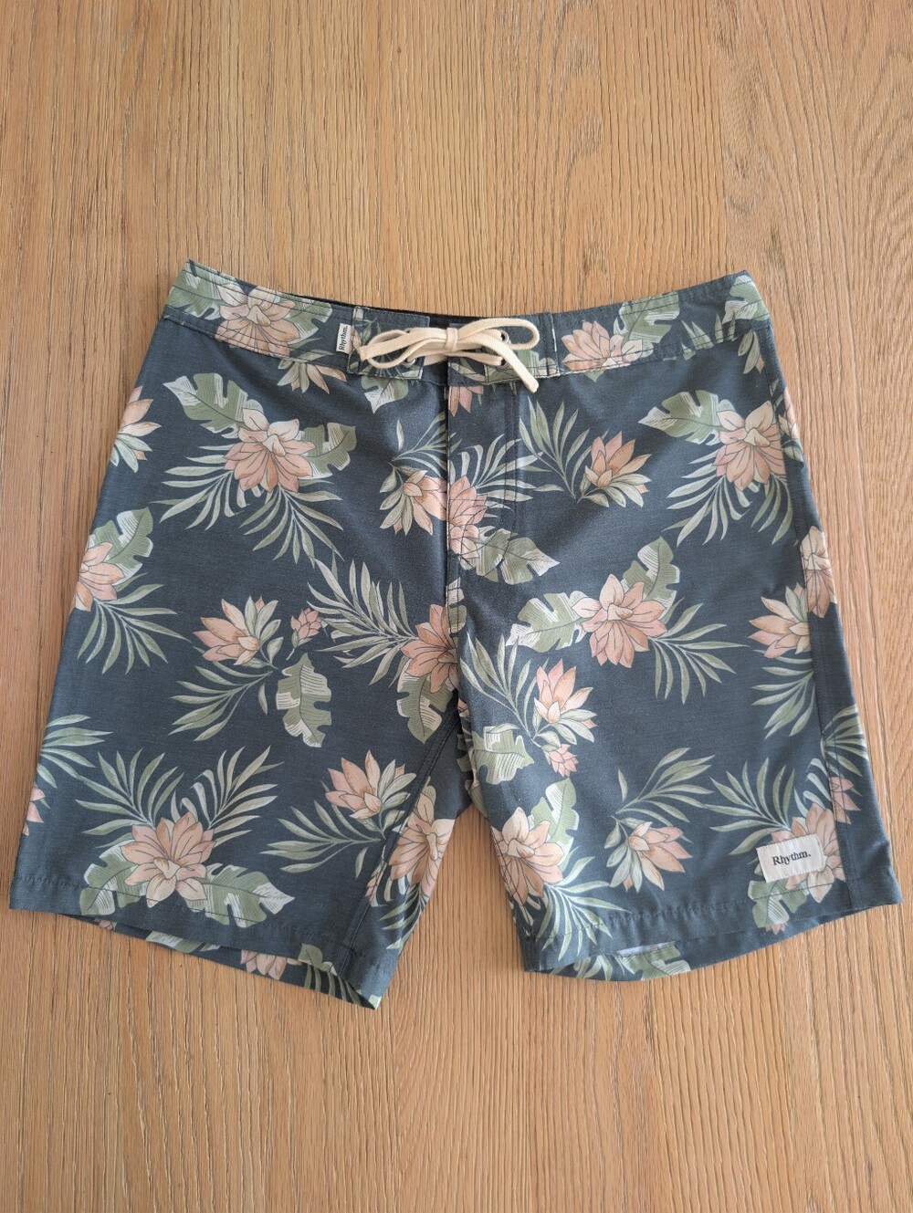Rhythm Men's Palm Vintage Swim Trunks